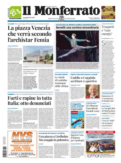 Il Monferrato - Edizione 21 del 18/03/2022